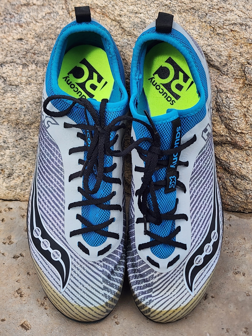 Saucony Havok XC Cross Country Racing Spikes Blue White Men’s 8